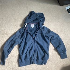 Mint Lucky Brand Navy zip up Hoodie